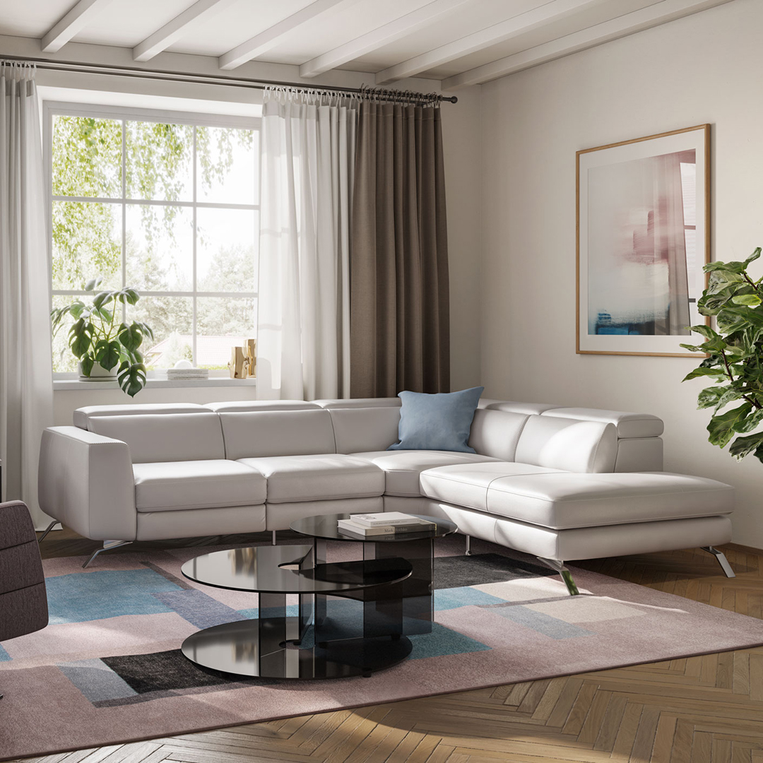 Confort de tu sofá, modelo pensiero de Natuzzi Editons